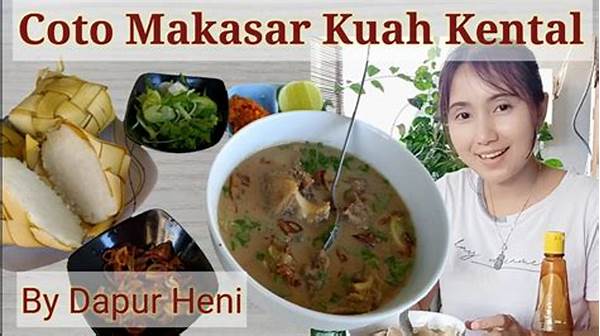 Ciri Khas Kuah Kental Coto