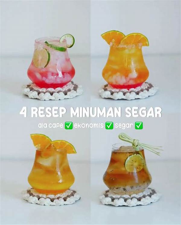 Minuman Segar Tanpa Soda Ala Cafe Rumahan