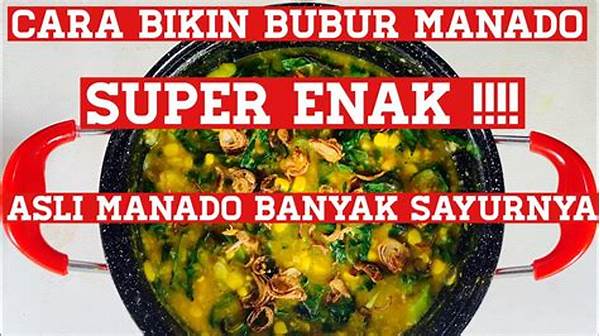 Resep Bubur Manado Asli Dan Cara Penyajiannya