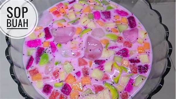 Resep Es Buah Segar Dengan Kuah Susu Kental Manis