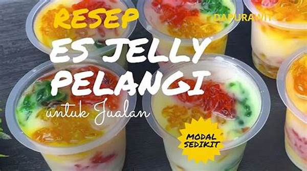 Resep Es Jelly Pelangi Segar Untuk Jualan Rumahan