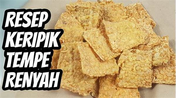 Cara Membuat Keripik Tempe Gurih Dan Tahan Lama