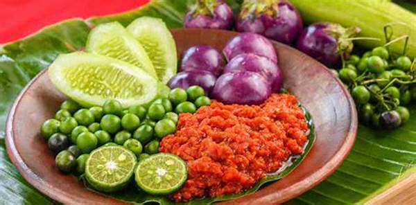 Hidangan Lalapan Sambal Nusantara.