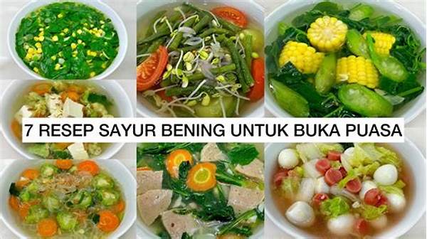 Kombinasi Bahan Sayur Bening Tradisional