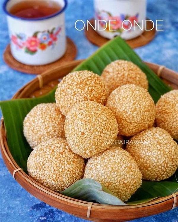 Onde-onde Wijen Lezat Dan Mudah