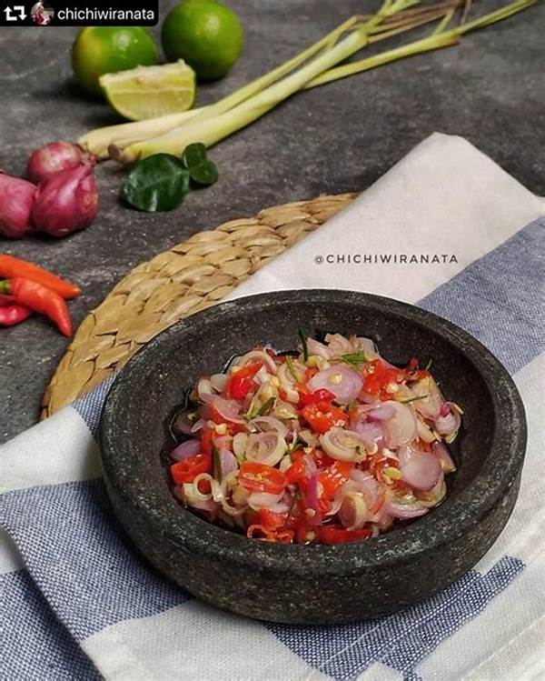 Sambal Matah Dengan Serai Segar