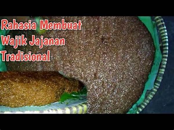 Teknik Memasak Wajik Ketan Tradisional