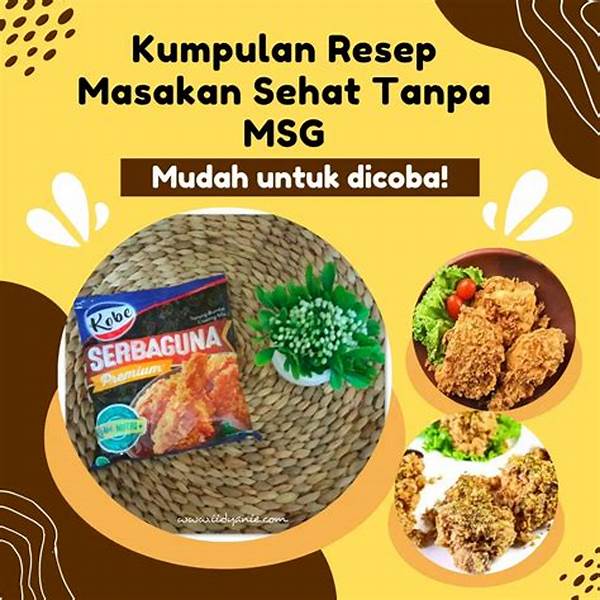 Masakan Nusantara Sehat Tanpa Msg