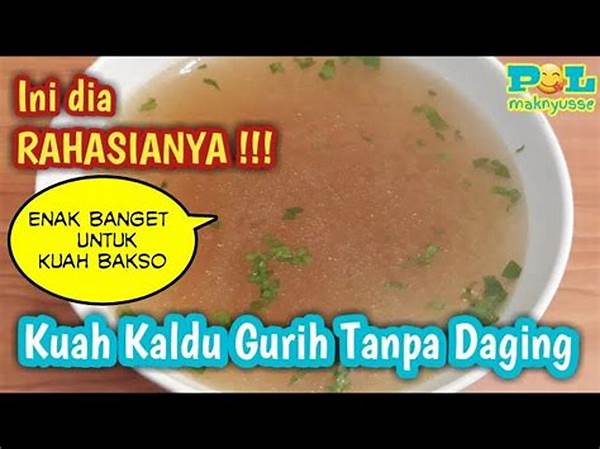 Rahasia Kuah Kaldu Ala Restoran