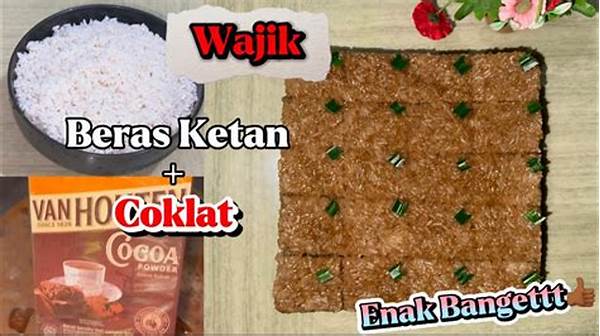 Teknik Memasak Wajik Ketan Enak