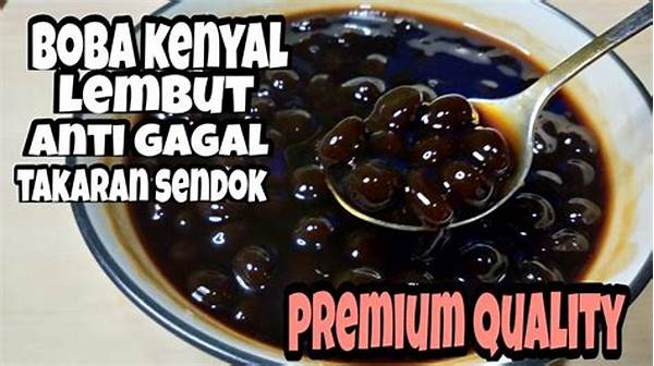 Tips Menghasilkan Boba Lembut