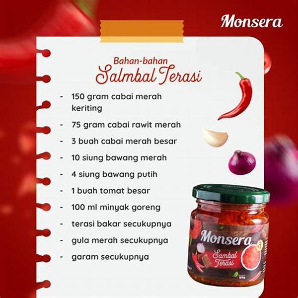 Bahan-bahan Alami Untuk Sambal
