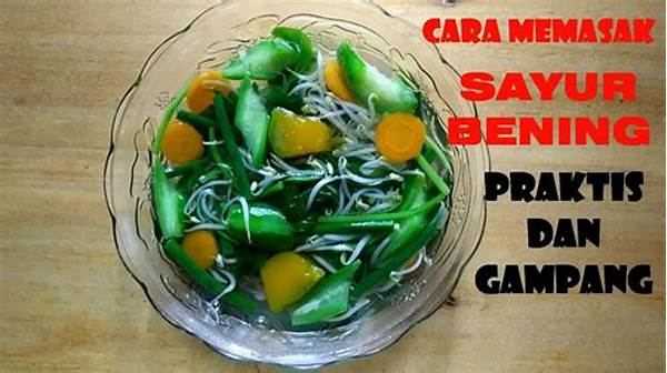 Cara Memasak Sayur Bening Praktis