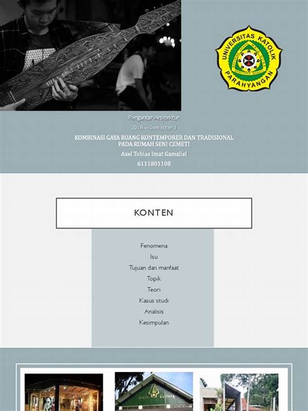 Kombinasi Seni Tradisional Kontemporer