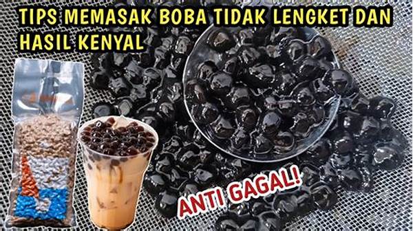 Metode Memasak Boba Lembut