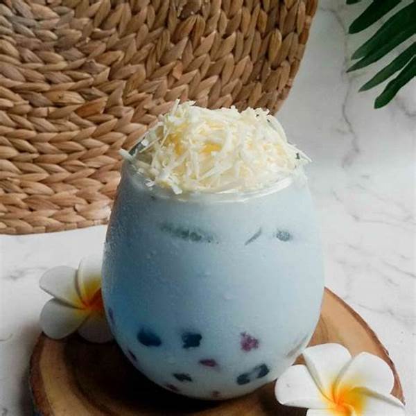 Resep Minuman Boba Teh Telang
