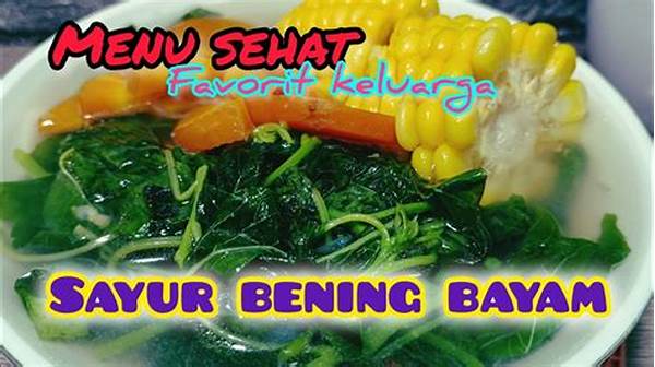 Resep Sayur Bening Sehat Keluarga