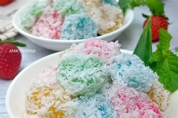 Resep Tradisional Cenil Warna-warni