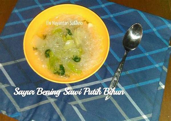 Sayur Bening Tradisional Tanpa Msg