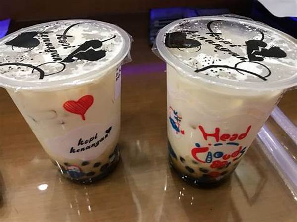 Boba Susu Dengan Boba Rasa Kelapa