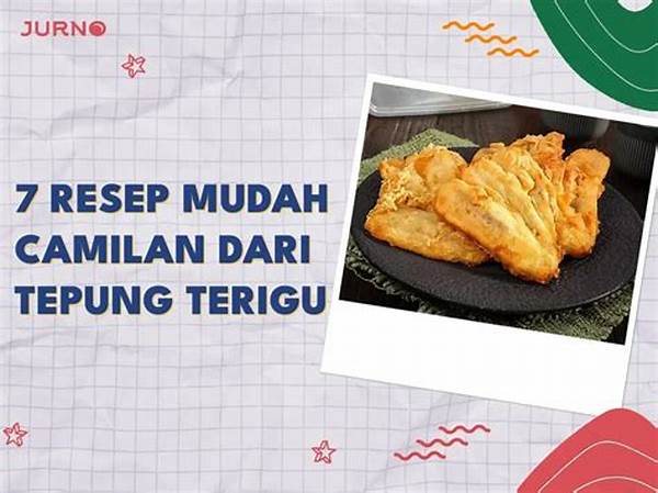 Camilan Camilan Praktis Tepung Terigu
