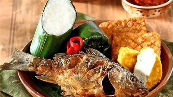 Hidangan Lalapan Dengan Sambal Ulek