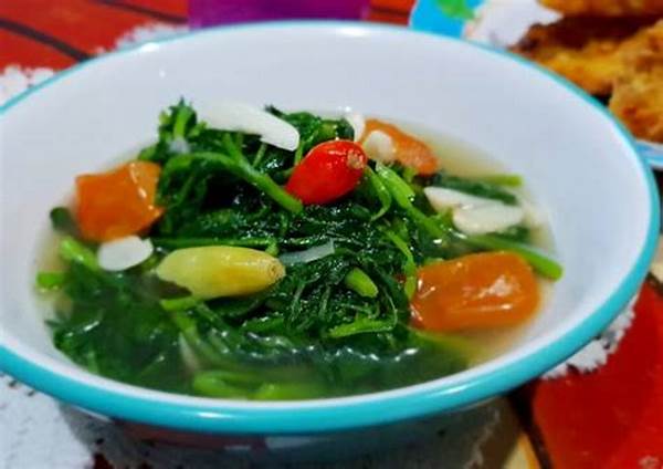 Kreasi Sayur Bening Daun Selada