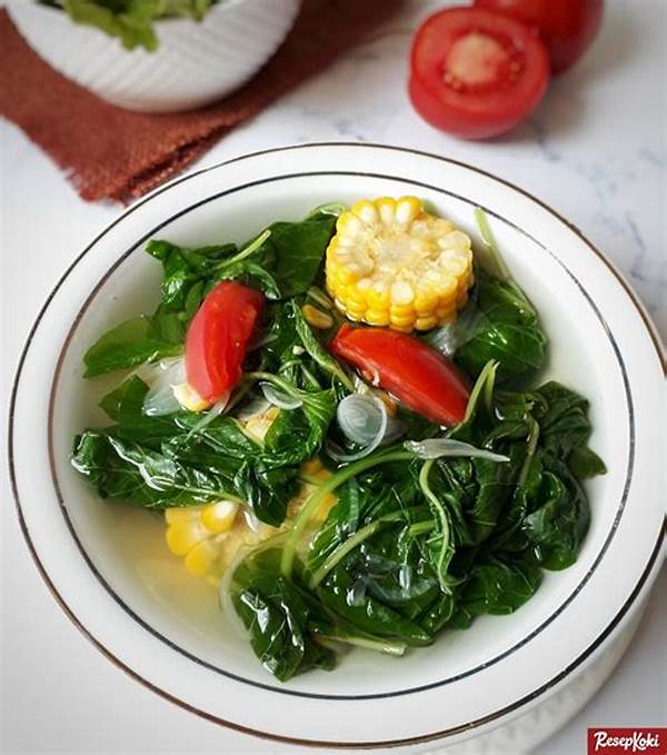 Sayur Bening Bayam Kuah Segar