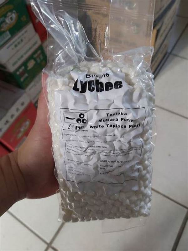 Boba Lychee Dengan Warna Alami