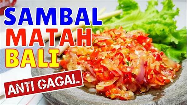 Resep Sambal Matah Autentik Bali