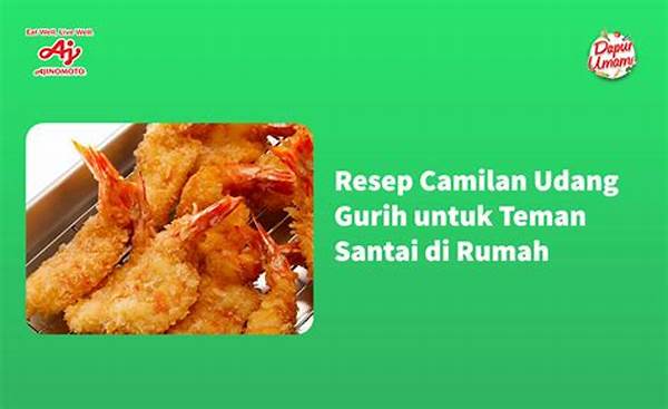 Resep Camilan Gurih Untuk Teman Santai