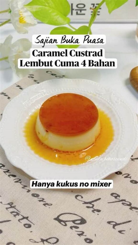 Resep Custard Manis Lembut Untuk Penutup Makan